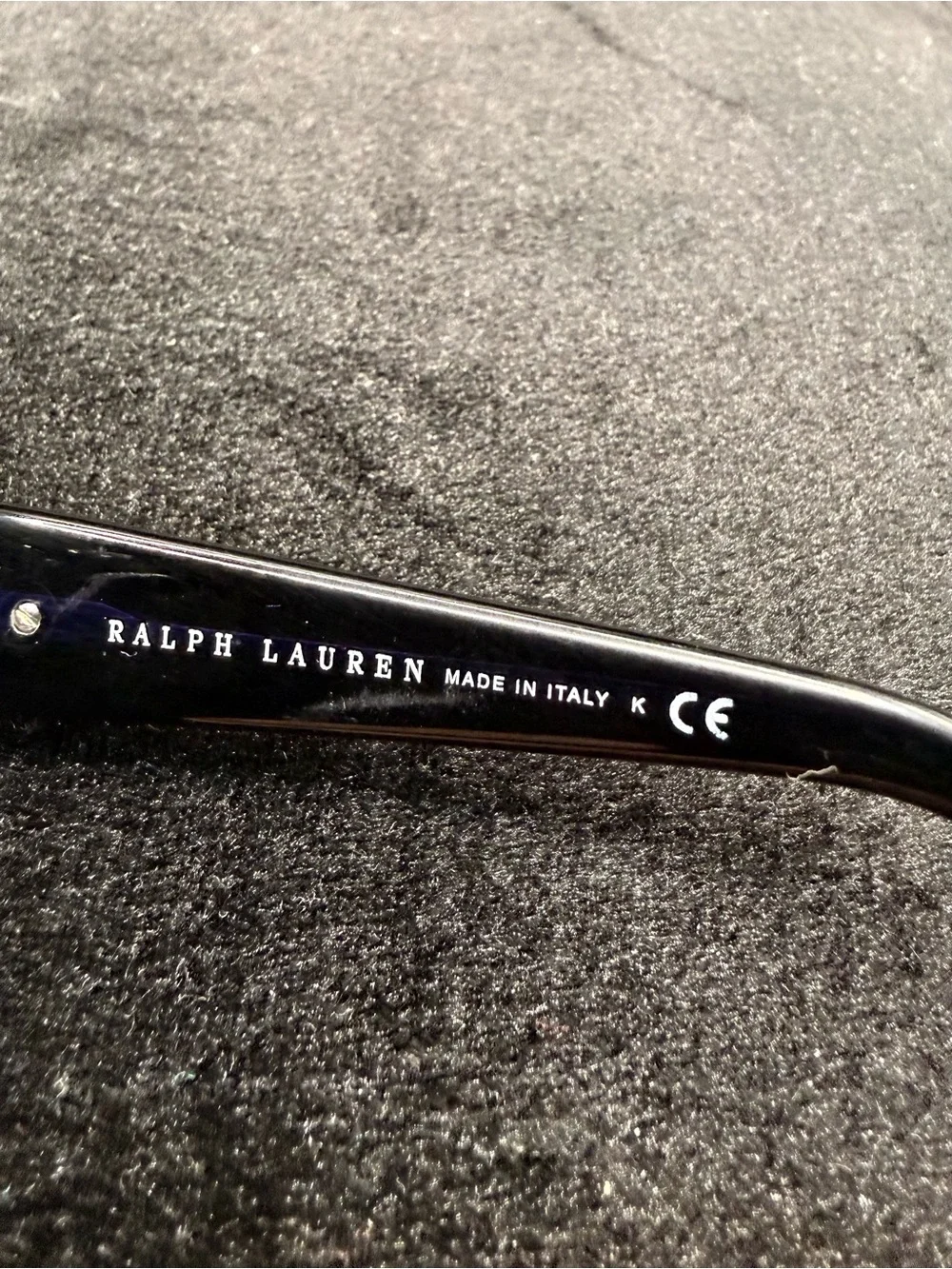 Ralph Lauren Translucent Gray Round Decorative Glasses Accent
